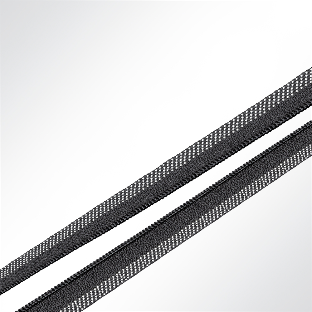 Artikelbild Halbketten Reißverschluss für Jalousien CT04 zum HF-Schweißen Meterware schwarz