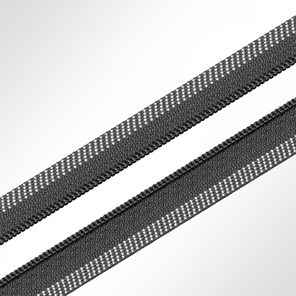 Artikelbild Halbketten Reißverschluss für Jalousien CT04 zum HF-Schweißen Meterware schwarz