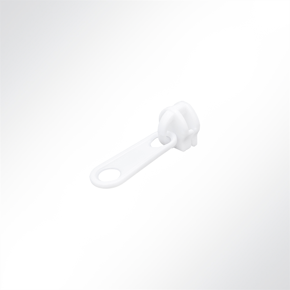 Artikelbild Einfachschieber CT06 Nylon Weiß für Spiralreißverschluss