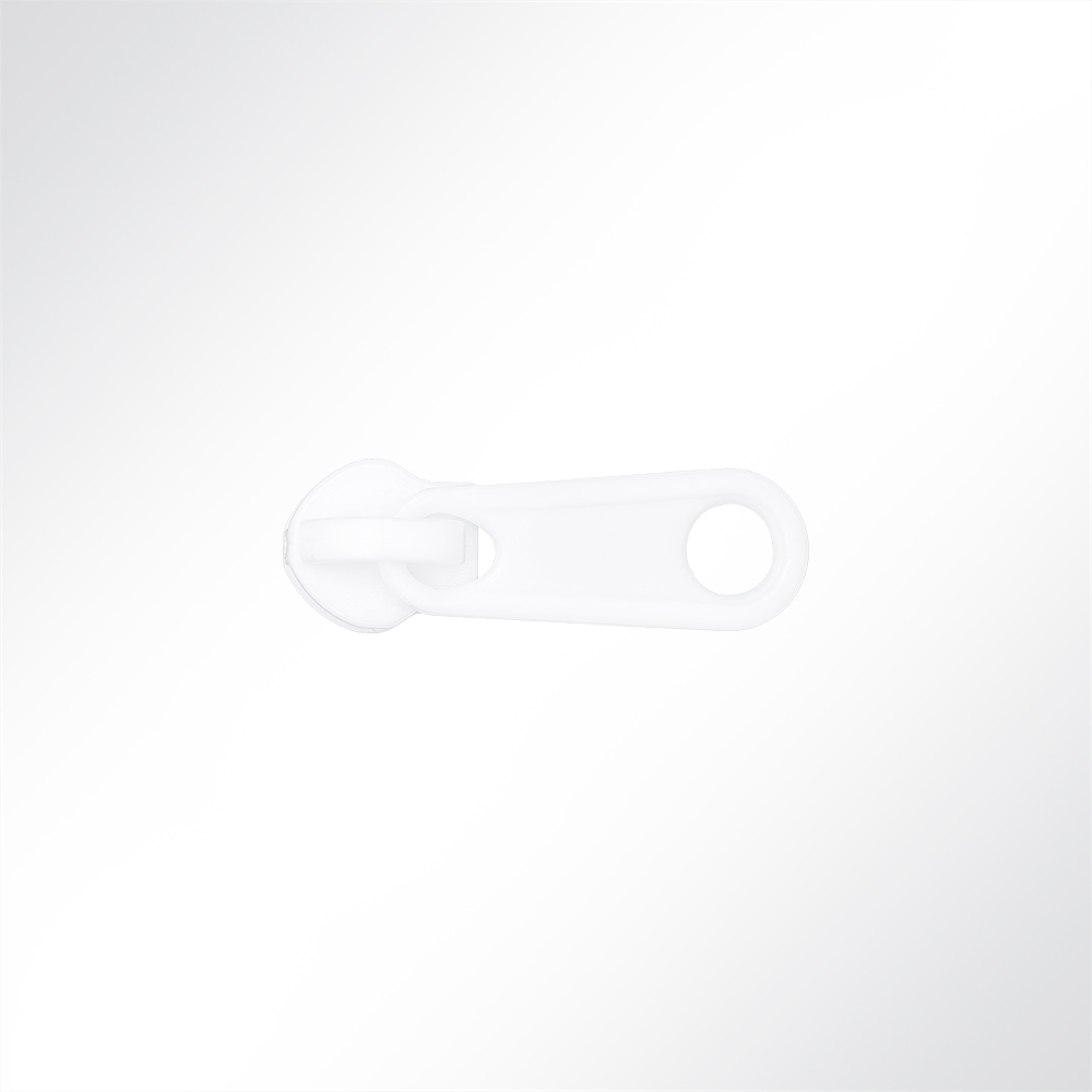 Artikelbild Einfachschieber CT06 Nylon Weiß für Spiralreißverschluss