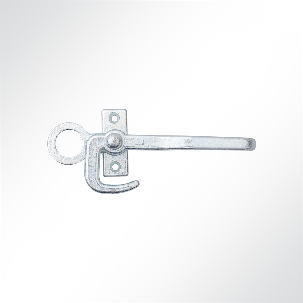 Artikelbild Winkelhebelverschluss verzinkt Bordwandverschluss mit Einfallöse Gegenplatte rechts