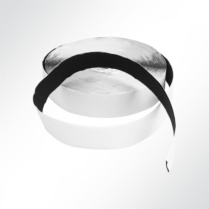 Klettband Flauschband selbstklebend Hotmelt Universalkleber schwarz Breite 20-50mm