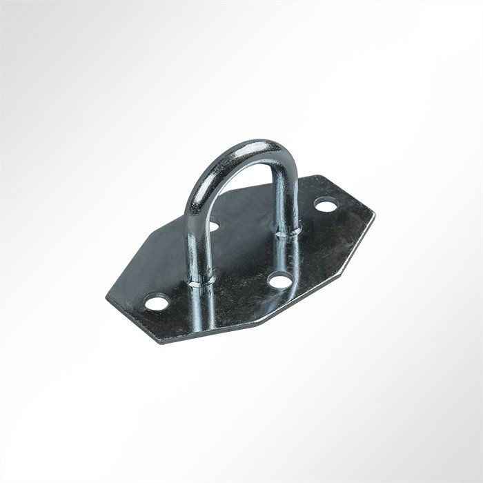 Bügelkrampe mit achteckiger Platte