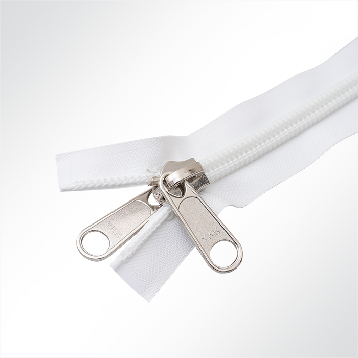 YKK® 10C Spiralreißverschluß teilbar, Spiralbreite 10,5mm, weiß