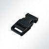 Vorschau Kunststoff Klickschnalle weiß 20mm schwarz